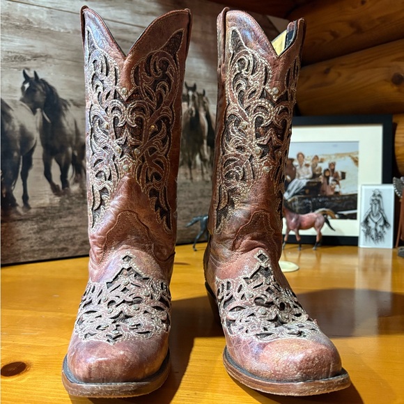 Shoes - Seven Stars Brown Cowgirl Boots